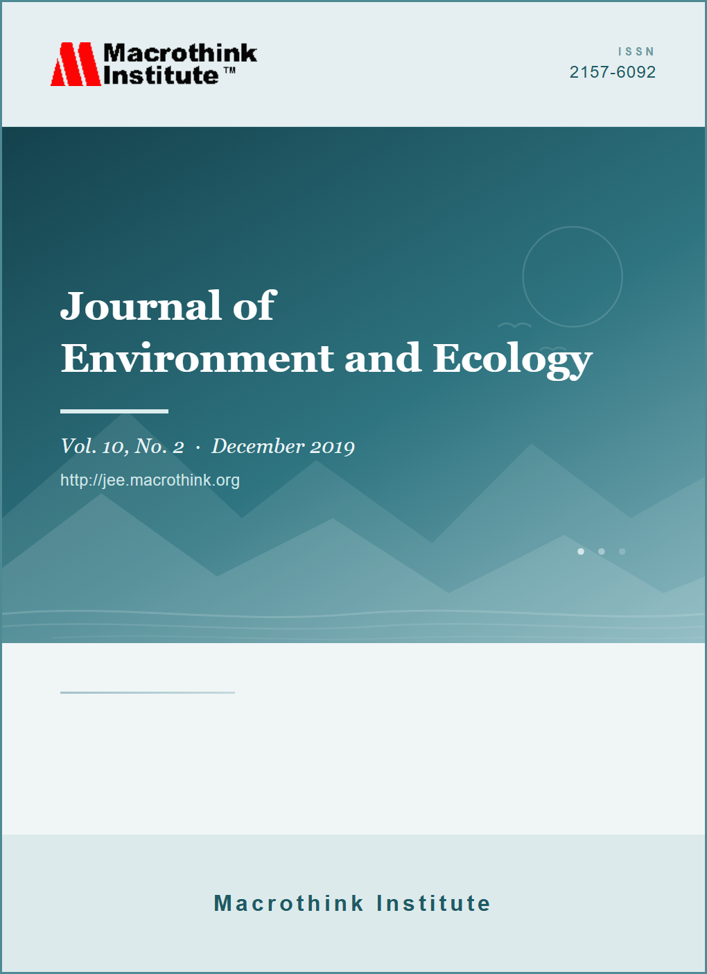 Journal of Environment and Ecology